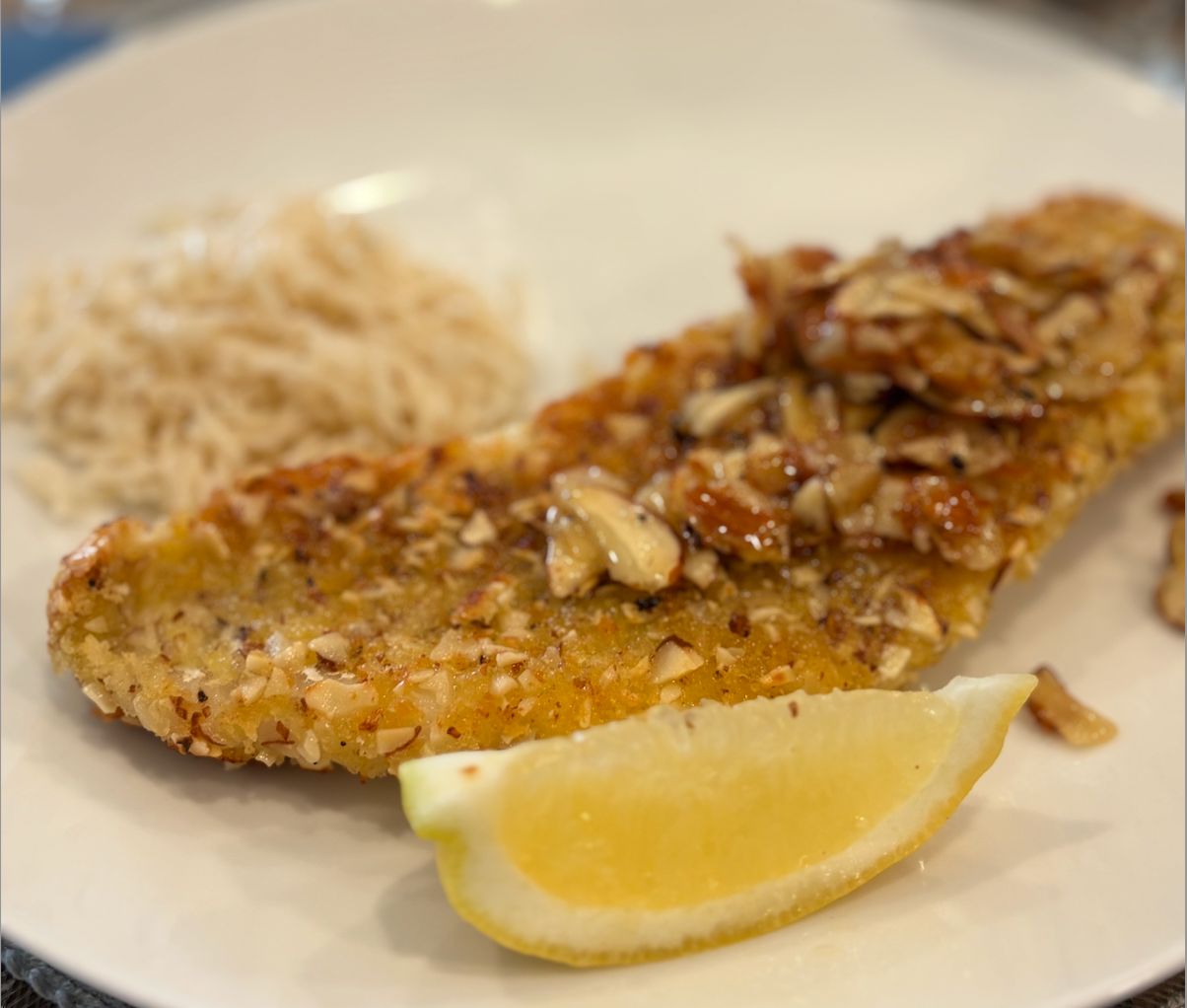 Ron's Lemon Almond Pickerel